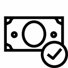 dollar checkmark icon