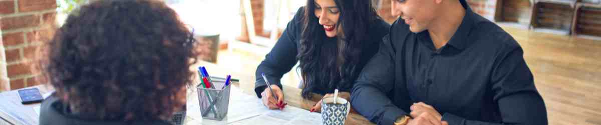 couple getting a loan