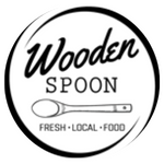 wooden spoon fresh local food logo