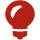 red icon lightbulb