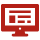 red icon computer monitor