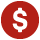 red icon circle with dollar sign