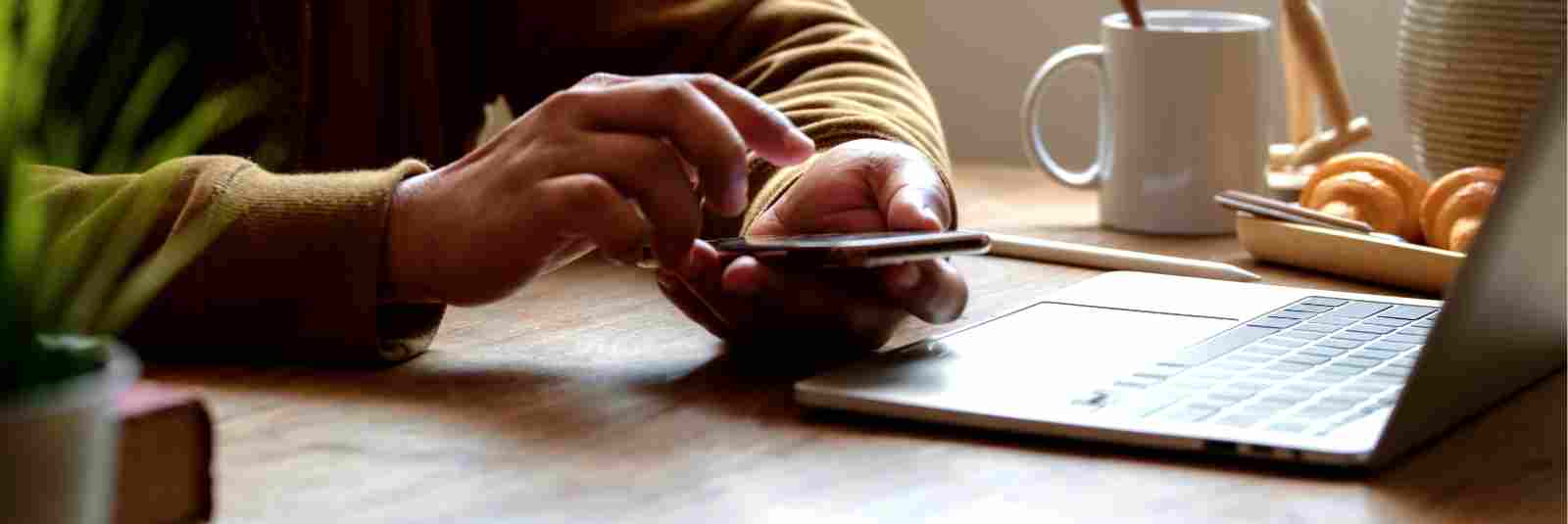 someone using cell phone