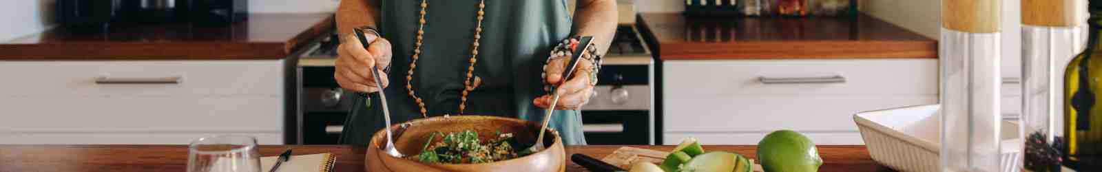 Woman Healthy Cooking Kitchen